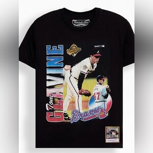 Mitchell & Ness Braves Tom Glavine 1995 World Series Tee Men’s M NWOT